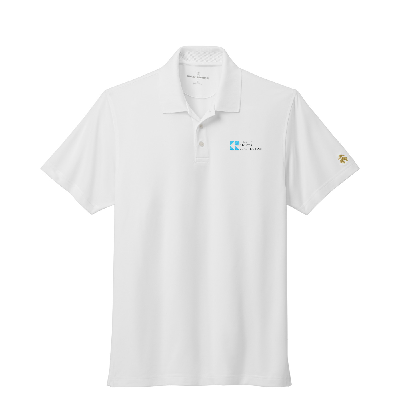 Brooks Brothers Mesh Pique Performance Polo — White