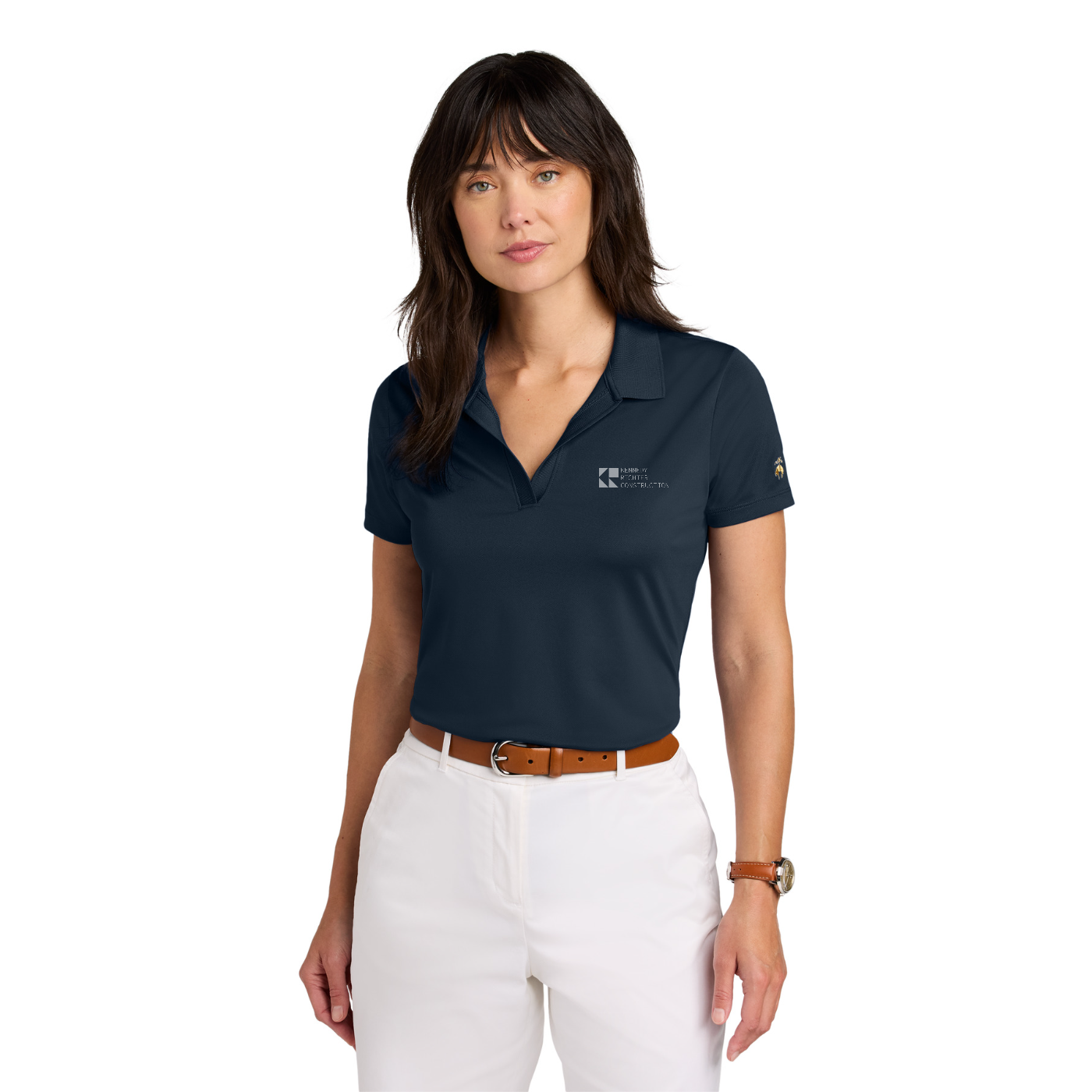 Brooks Brothers Women's Mesh Pique Performance Polo — model