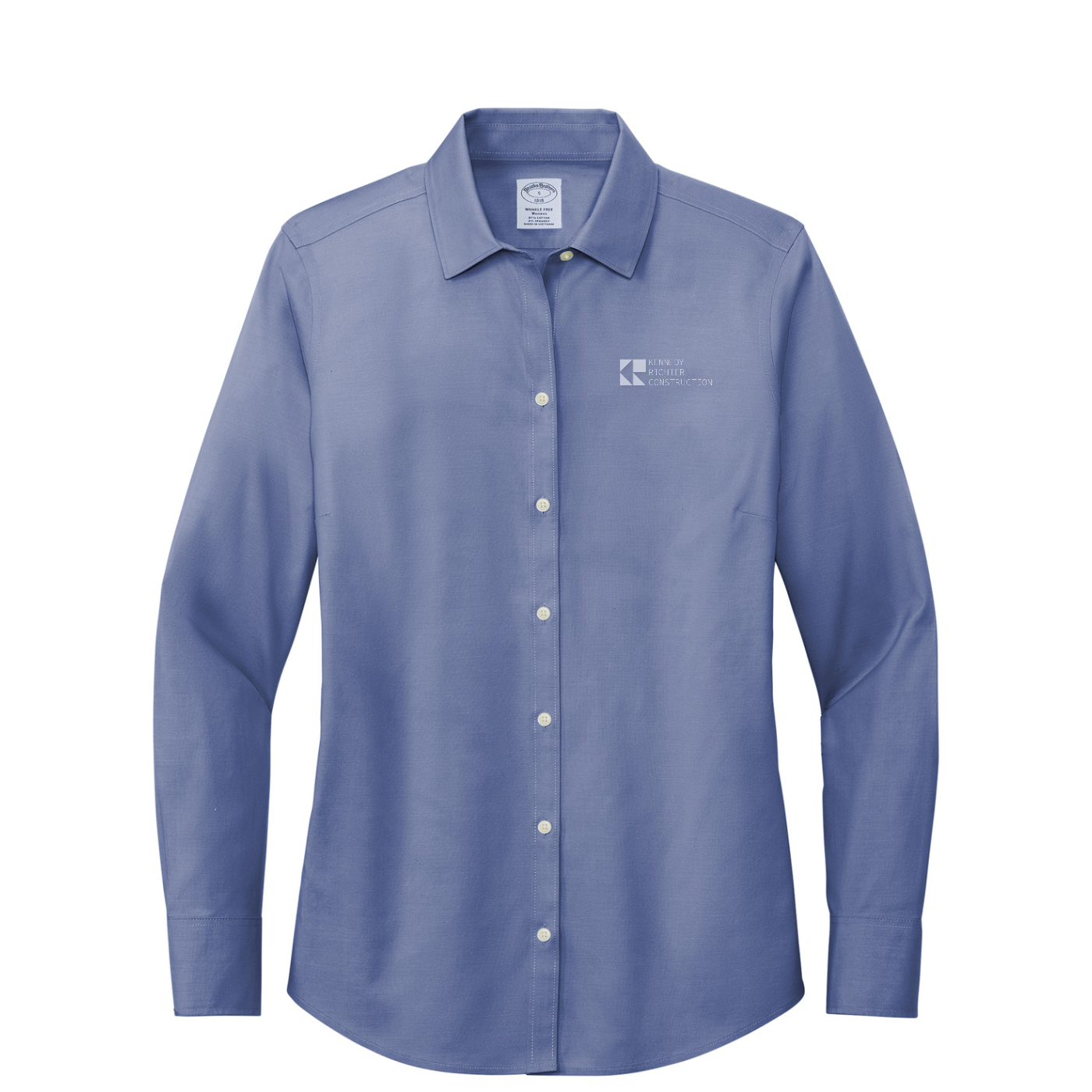 Brooks Brothers Women's Wrinkle-Free Stretch Pinpoint Shirt — Cobalt Blue