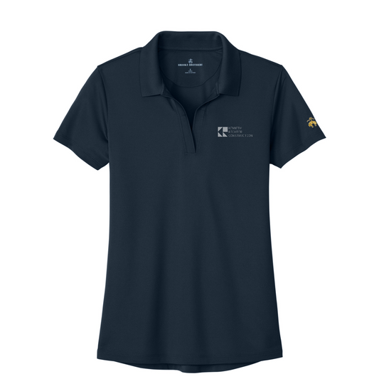 Brooks Brothers Women's Mesh Pique Performance Polo — Navy Blazer