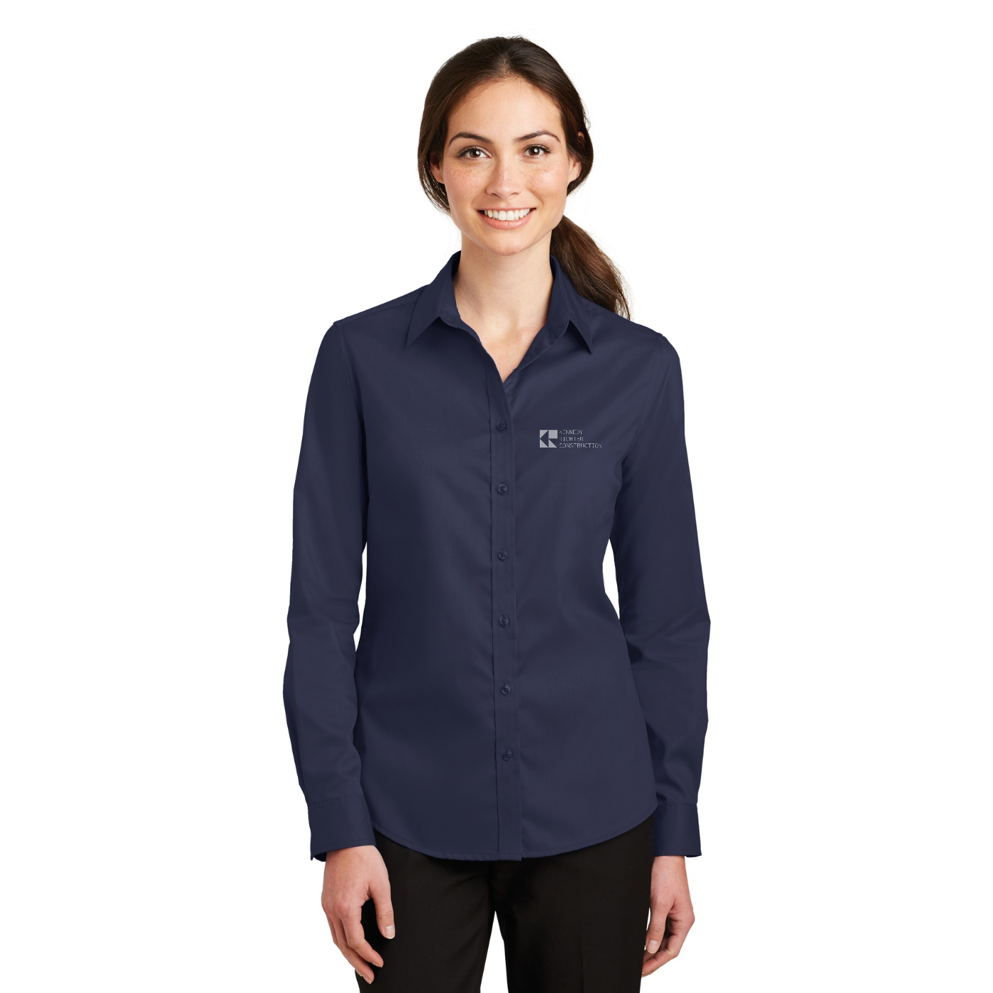 Port Authority Women's SuperPro Twill Shirt — model