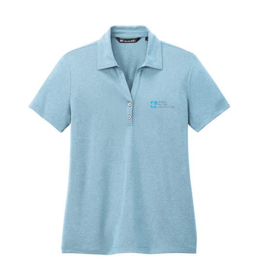 TravisMathew Women's Coto Performance Polo — Brilliant Blue Heather