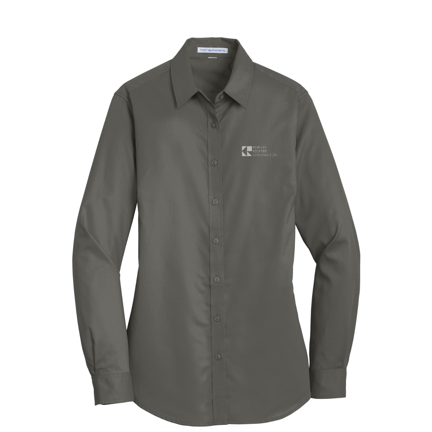 Port Authority Women's SuperPro Twill Shirt — Sterling Grey
