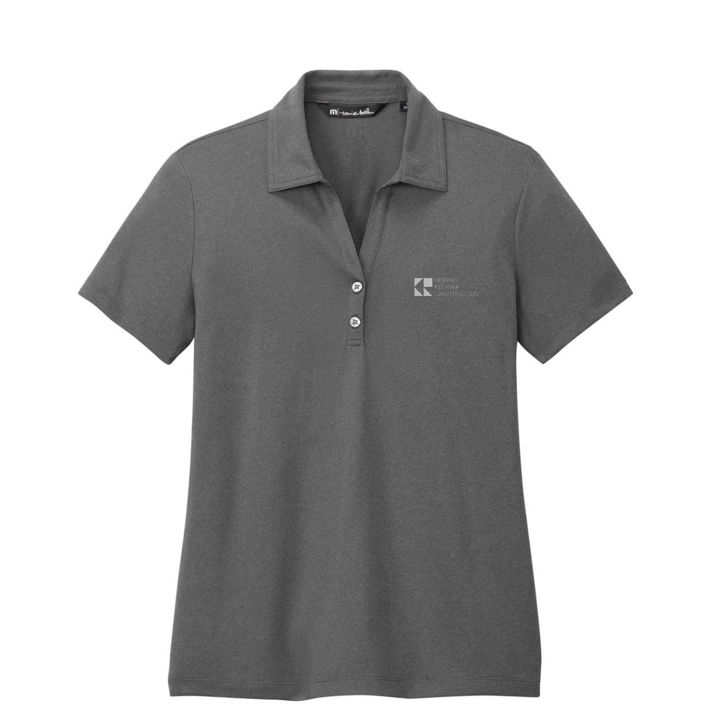 TravisMathew Women's Coto Performance Polo — Quiet Shade Grey/ Black