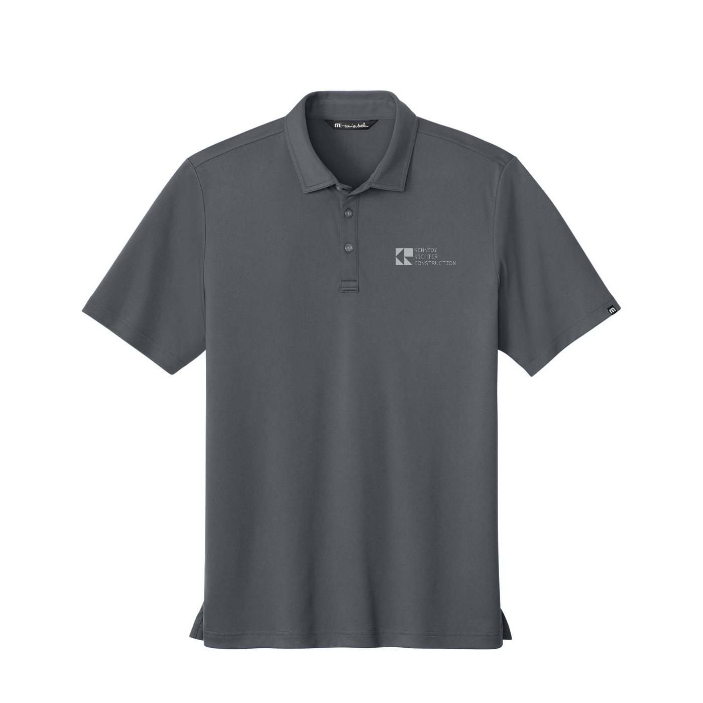TravisMathew Coto Performance Polo — Quiet Shade Grey/ Black