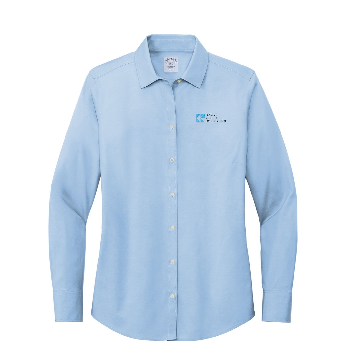 Brooks Brothers Women's Wrinkle-Free Stretch Pinpoint Shirt — Newport Blue